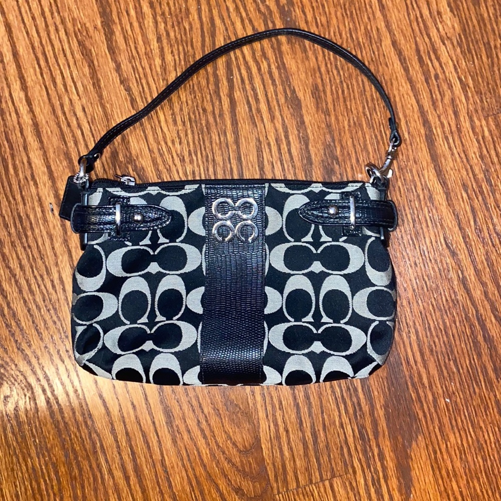 Small authentic shoulder coach bag